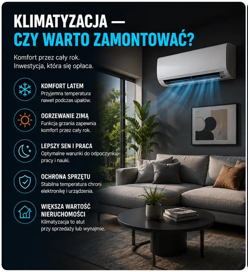 Czy warto zamontować klimatyzację